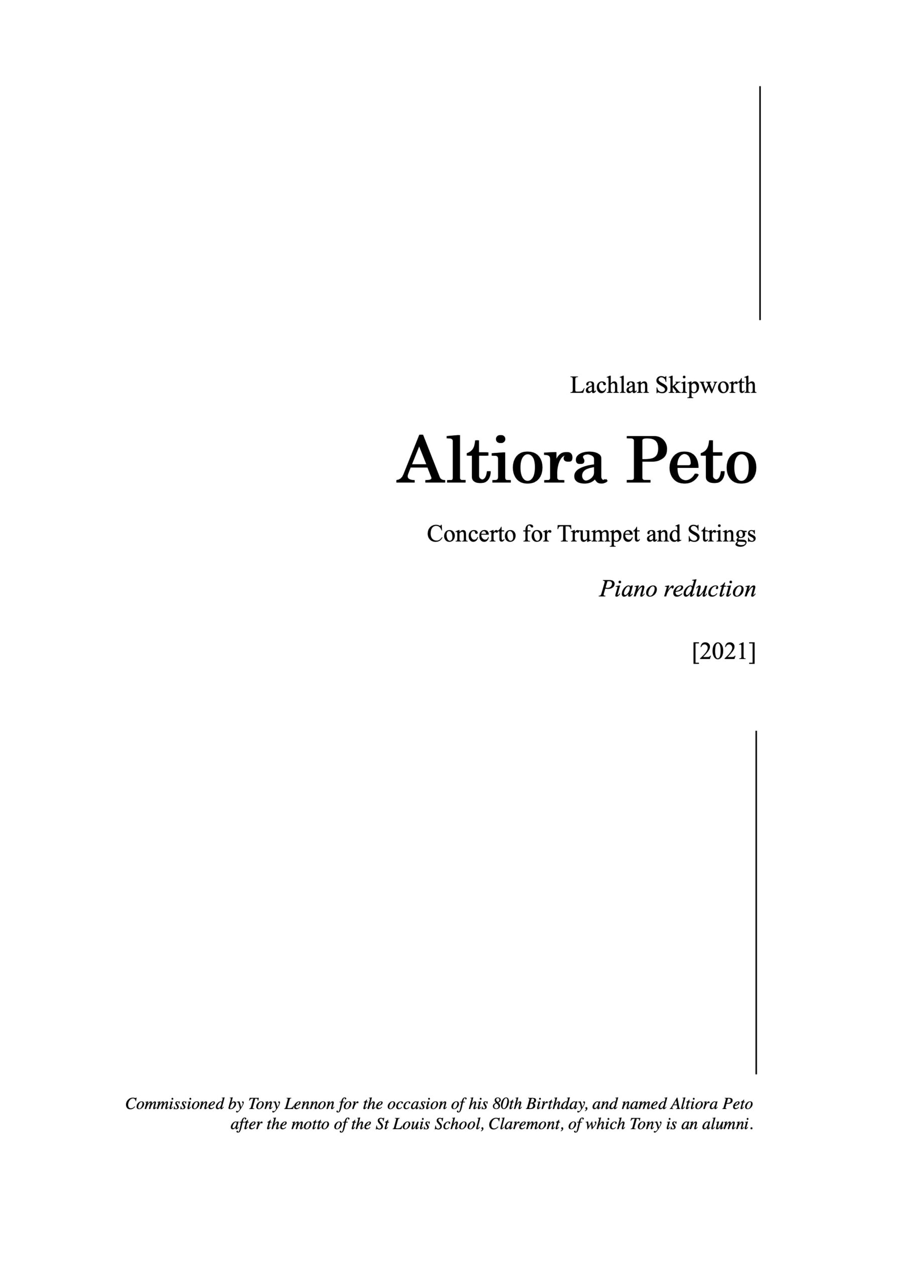 Altiora Peto